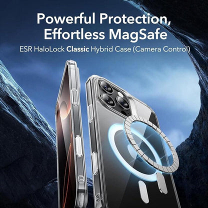 Custodia MagSafe per Apple iPhone 16 Pro, ESR, Classic Hybrid Slide, Trasparente