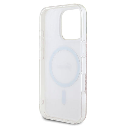 MagSafe Hülle für Apple iPhone 16 Pro, Guess, IML 4G, Rosa