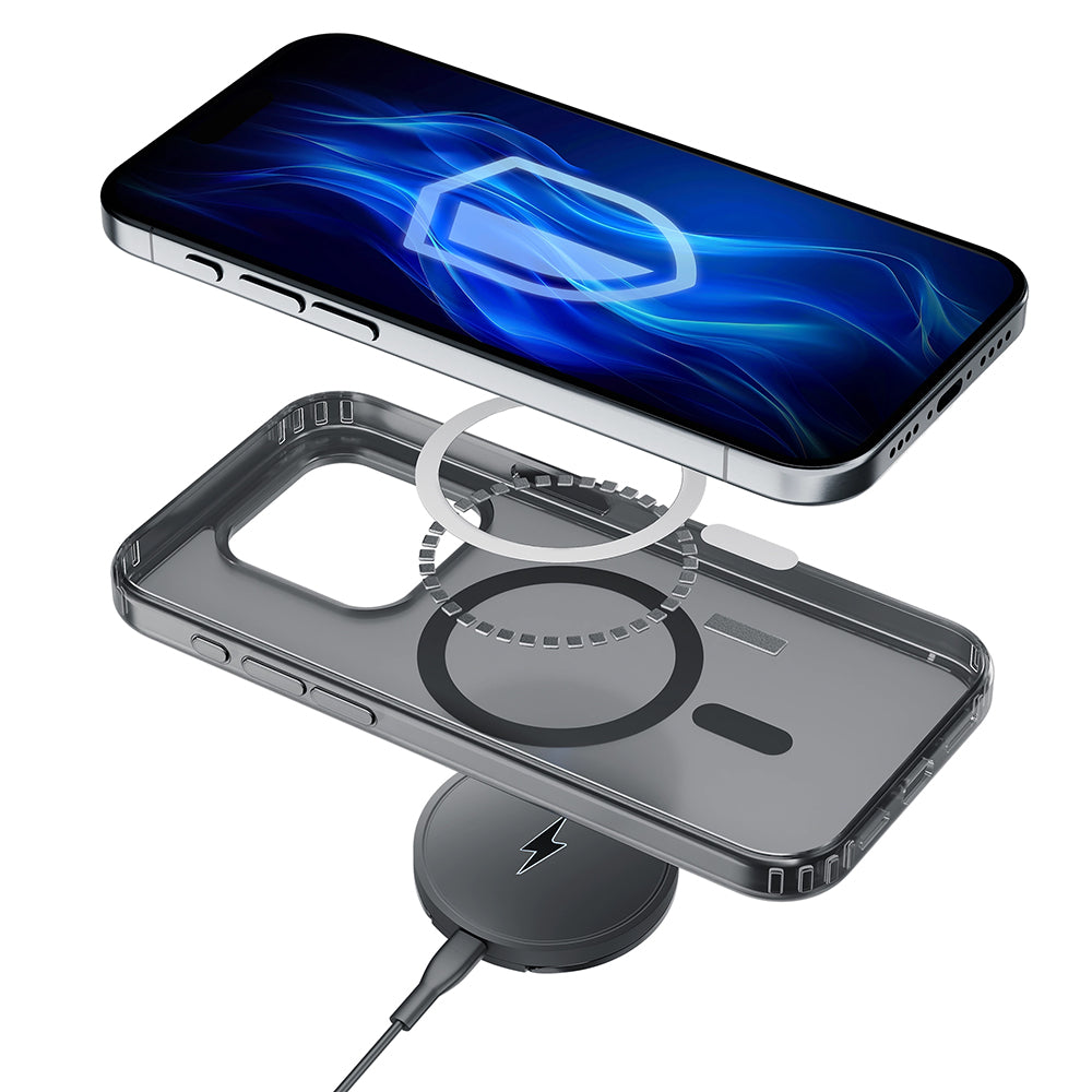 Custodia MagSafe per Apple iPhone 16 Pro Max, 3MK, Frosty MagCase, Nera