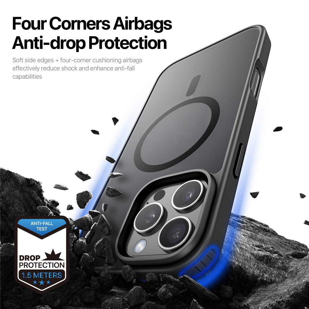 Cover MagSafe per Apple iPhone 16 Pro Max, DUX DUCIS, Yind, nera
