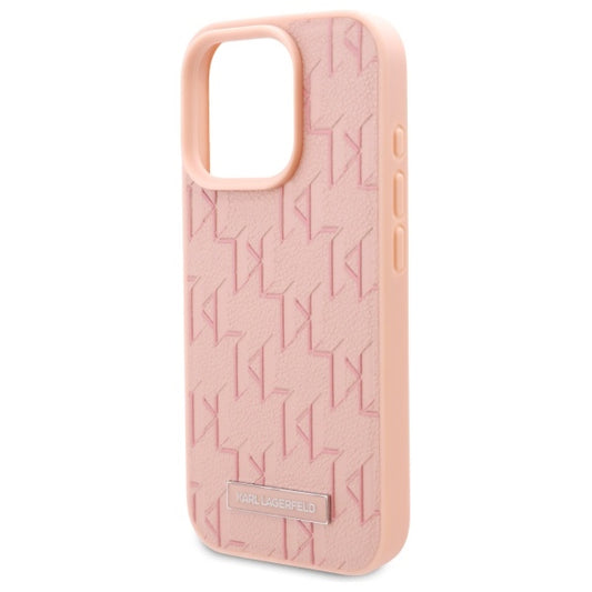 Coque MagSafe pour Apple iPhone 16 Pro Max, Karl Lagerfeld, Hot Stamp, Rose