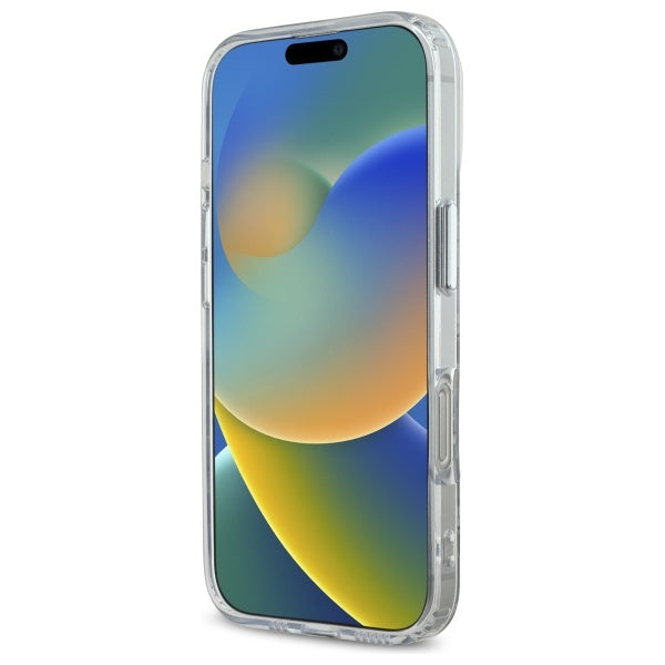 Coque MagSafe pour Apple iPhone 16 Pro Max, Karl Lagerfeld, IML Monogramme Karl & Choupette's Heads, Transparente