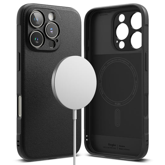 MagSafe-Hülle für Apple iPhone 16 Pro Max, Ringke, Onyx, Schwarz