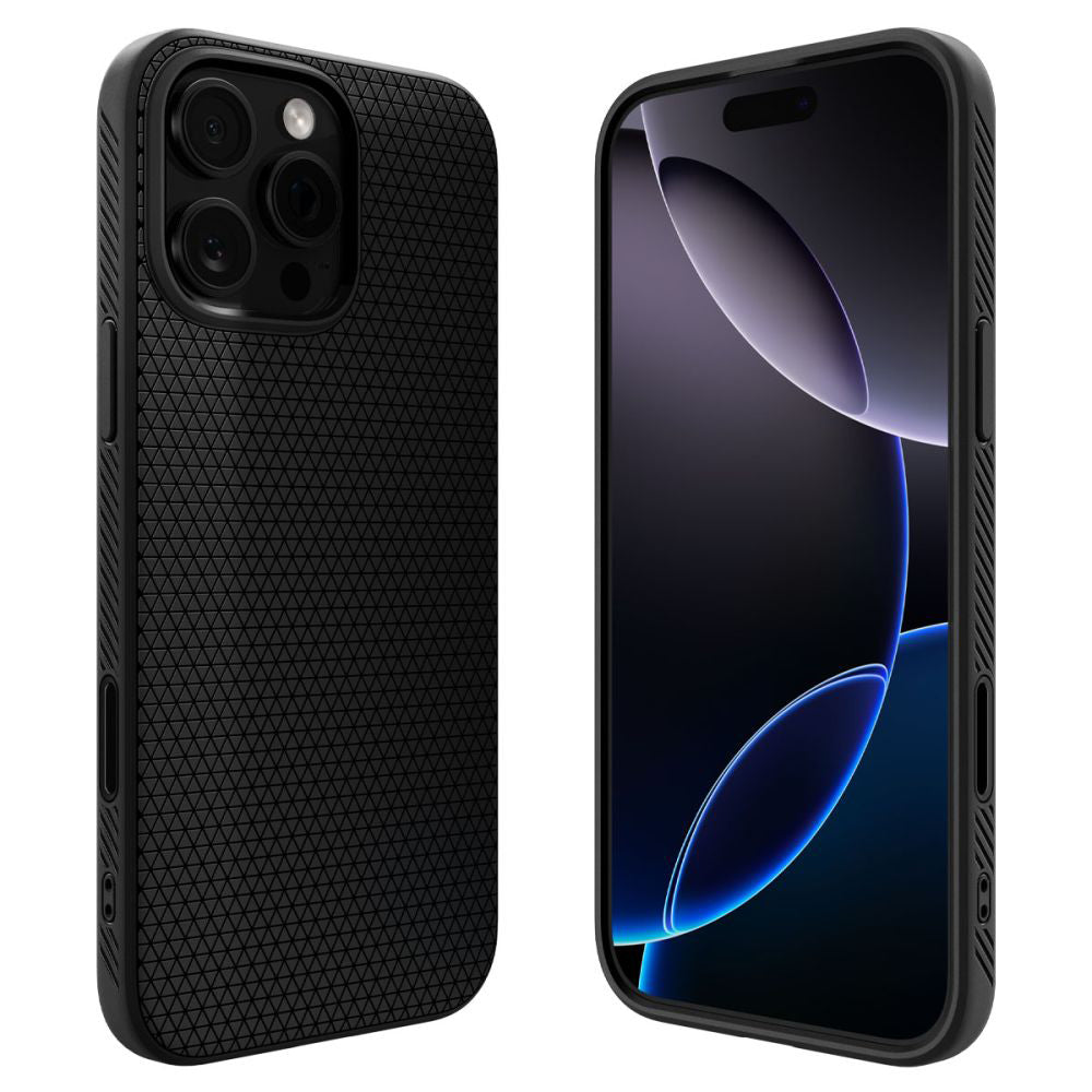 MagSafe Hülle für Apple iPhone 16 Pro Max, Spigen, Liquid Air T, Mattschwarz