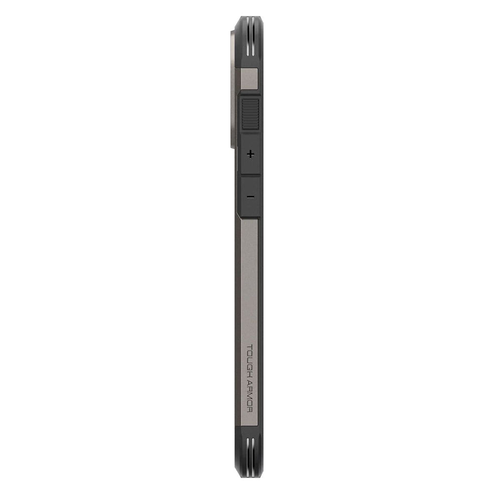 Coque MagSafe pour Apple iPhone 16 Pro Max, Spigen, Tough Armor, Gris ACS08012