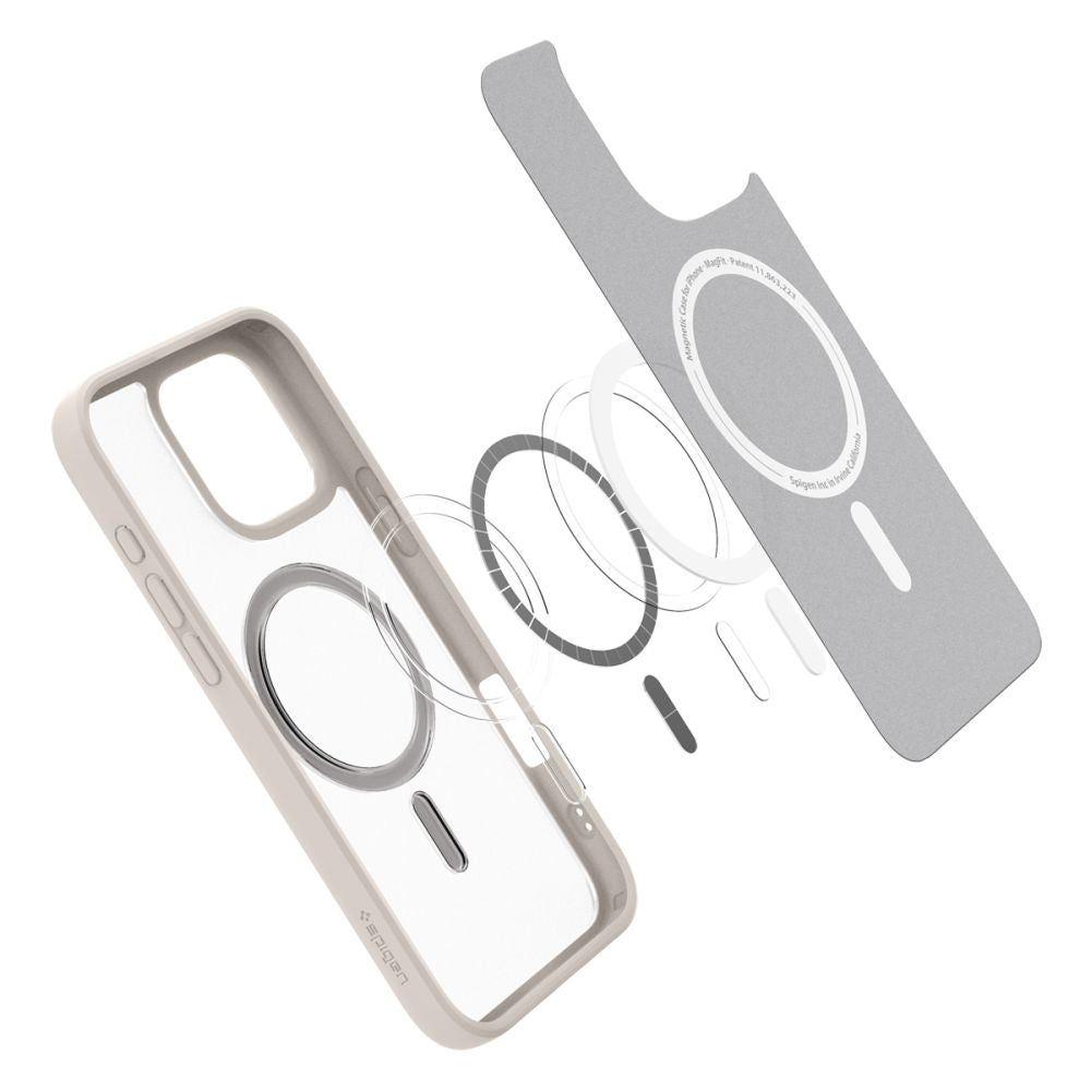 MagSafe Hülle für Apple iPhone 16 Pro Max, Spigen, Ultra Hybrid, Satin Bronze ACS08382