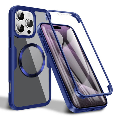 Coque MagSafe pour Apple iPhone 16 Pro Max, Techsuit, ColorVerse 360, Bleue