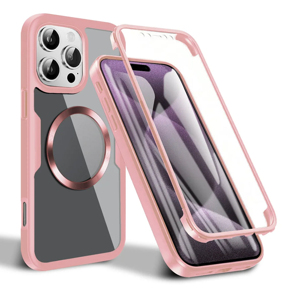 Coque MagSafe pour Apple iPhone 16 Pro Max, Techsuit, ColorVerse 360, Rose