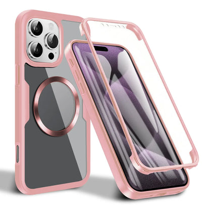 Coque MagSafe pour Apple iPhone 16 Pro Max, Techsuit, ColorVerse 360, Rose