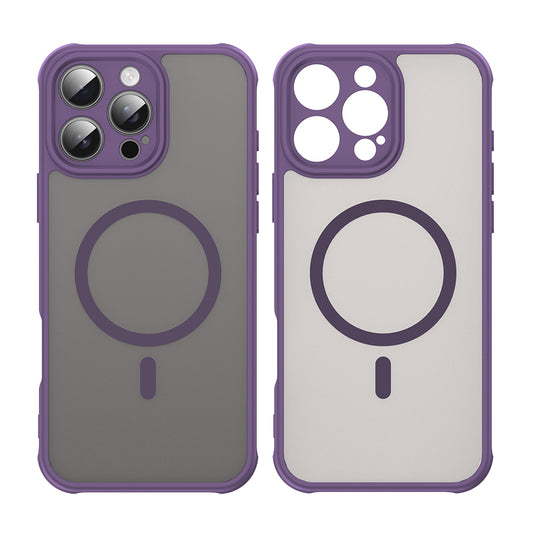 Custodia MagSafe per Apple iPhone 16 Pro Max, Techsuit, HaloFrost II, Viola