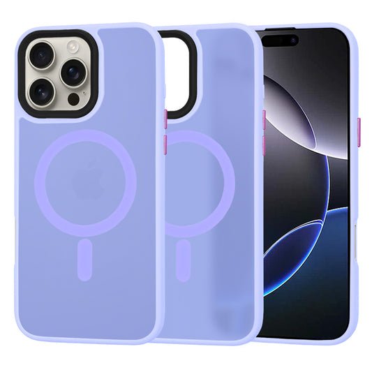 MagSafe Case for Apple iPhone 16 Pro Max, Techsuit, HaloFrost, Light Purple