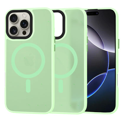 Coque MagSafe pour Apple iPhone 16 Pro Max, Techsuit, HaloFrost, Vert Clair