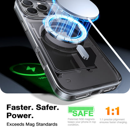 Coque MagSafe pour Apple iPhone 16 Pro Max, Torras, Diamond, transparente