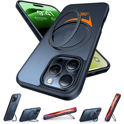 Coque MagSafe pour Apple iPhone 16 Pro Max, Torras, Ostand Pro, Noire