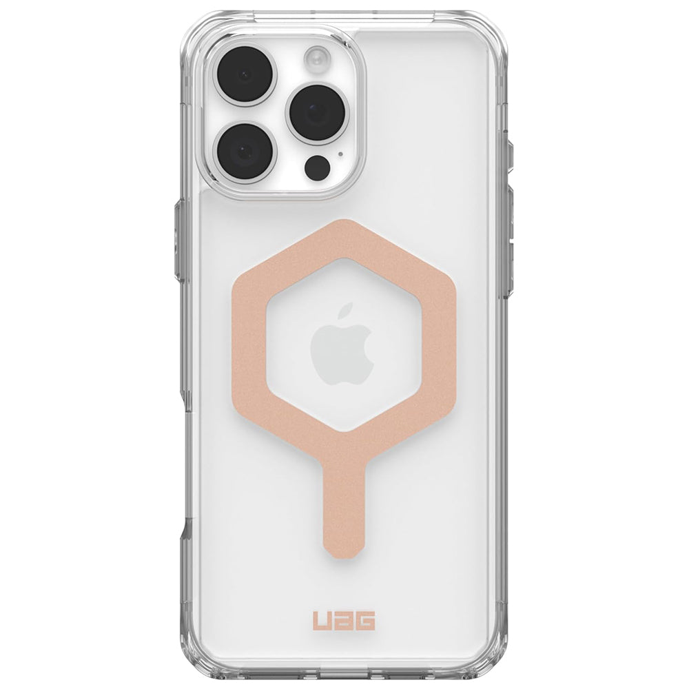 Custodia MagSafe per Apple iPhone 16 Pro Max, Urban Armor Gear, Plyo, Rosa Dorato