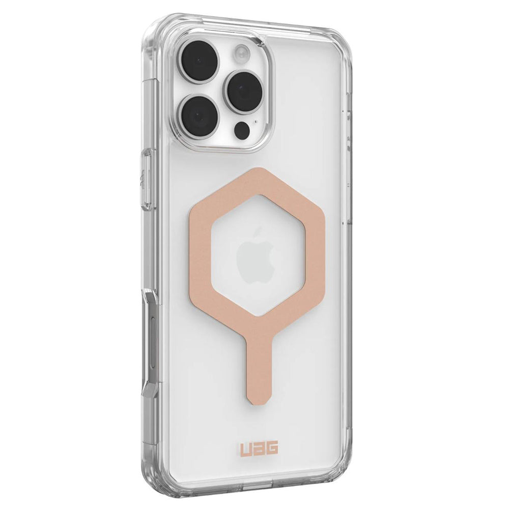 Custodia MagSafe per Apple iPhone 16 Pro Max, Urban Armor Gear, Plyo, Rosa Dorato