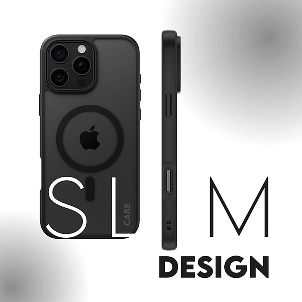 Coque MagSafe pour Apple iPhone 16 Pro, PanzerGlass, Frame, Transparent Noir