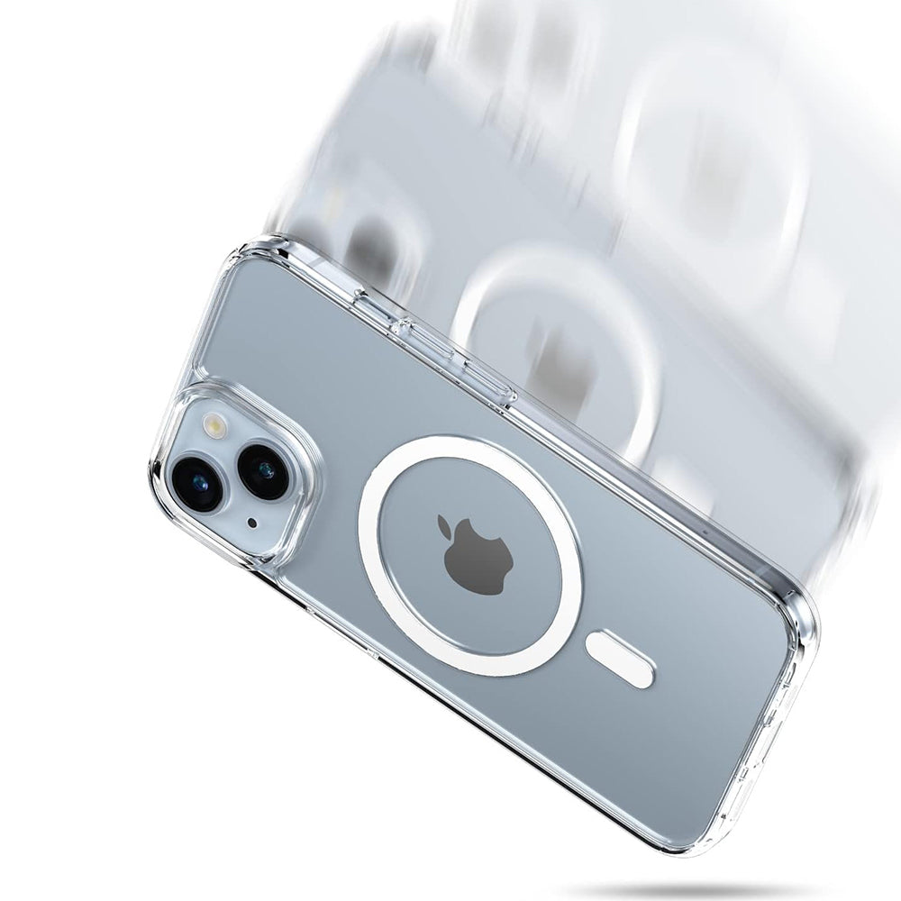 Coque MagSafe pour Apple iPhone 16 Pro, PanzerGlass, HardCase, Transparente Blanche