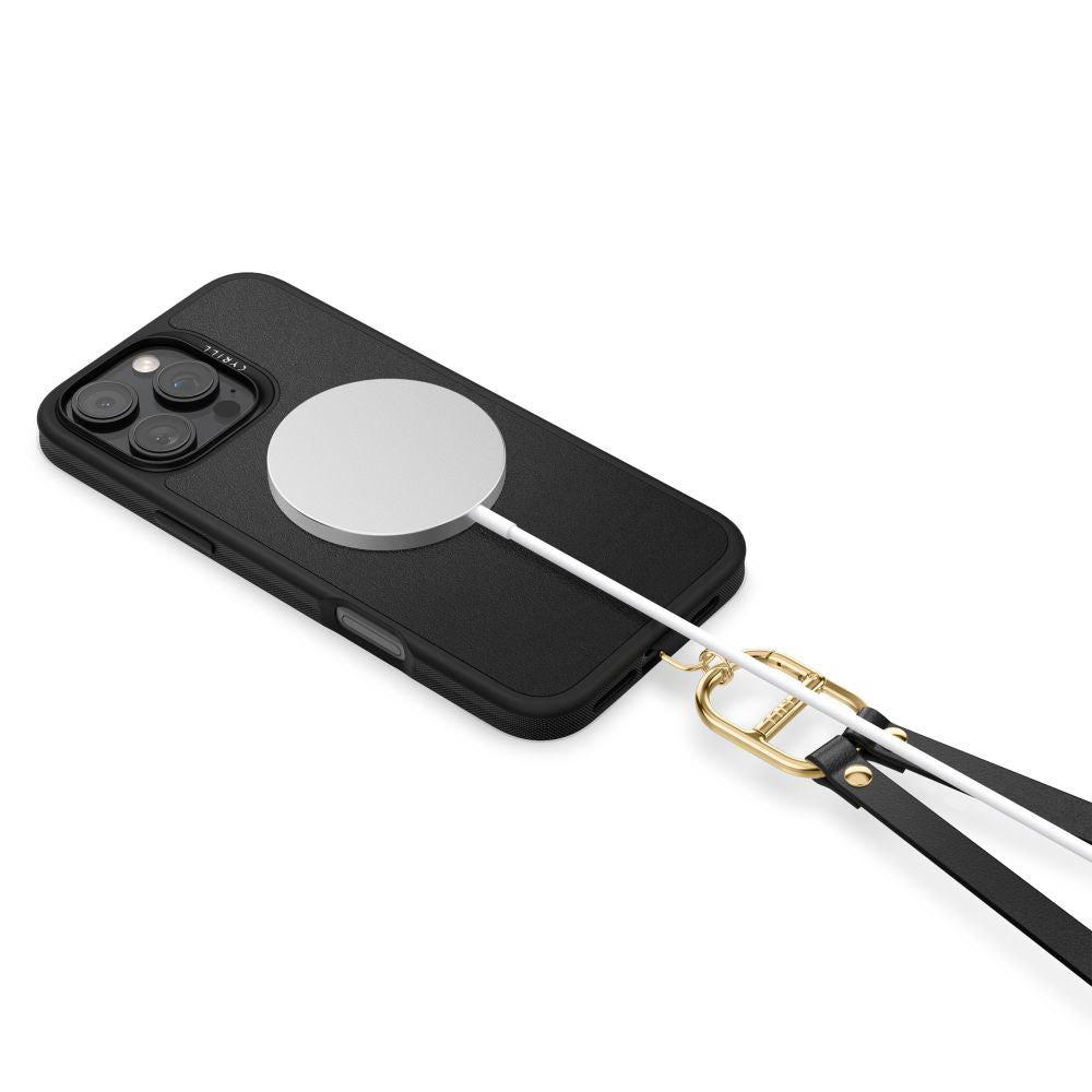 Custodia MagSafe per Apple iPhone 16 Pro, Spigen, Cyrill Kajuk Classic Charm, Nera