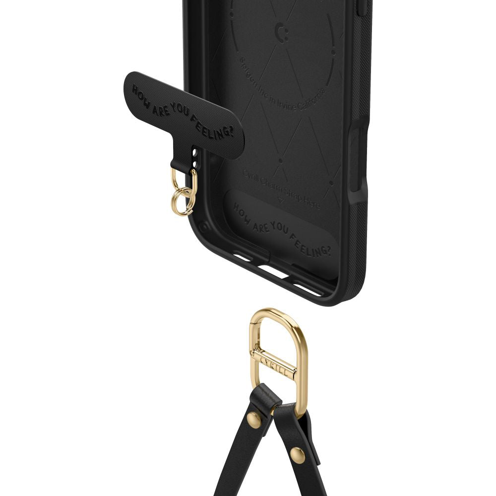 Custodia MagSafe per Apple iPhone 16 Pro, Spigen, Cyrill Kajuk Classic Charm, Nera