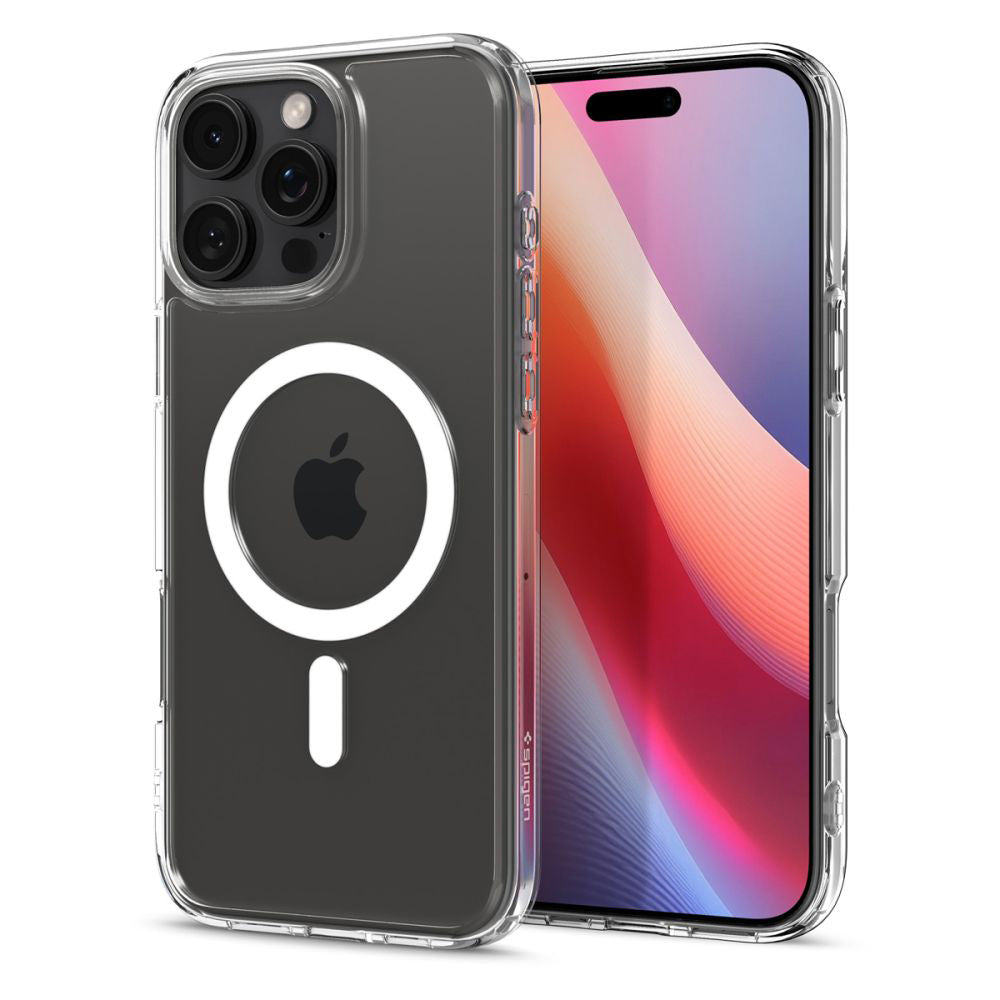 MagSafe Hülle für Apple iPhone 16 Pro, Spigen, Ultra Hybrid, Weiß ACS08129
