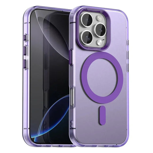 Custodia MagSafe per Apple iPhone 16 Pro, Techsuit, CandyCase, Viola