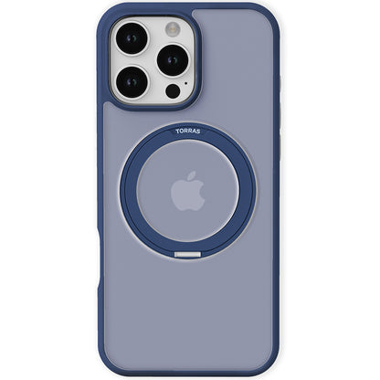 Custodia MagSafe per Apple iPhone 16 Pro, Torras, Ostand Pro, Blu navy