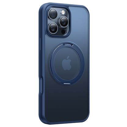 Custodia MagSafe per Apple iPhone 16 Pro, Torras, Ostand Pro, Blu navy