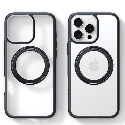 Coque MagSafe pour Apple iPhone 16 Pro, Torras, Ostand R Fusion, Noire