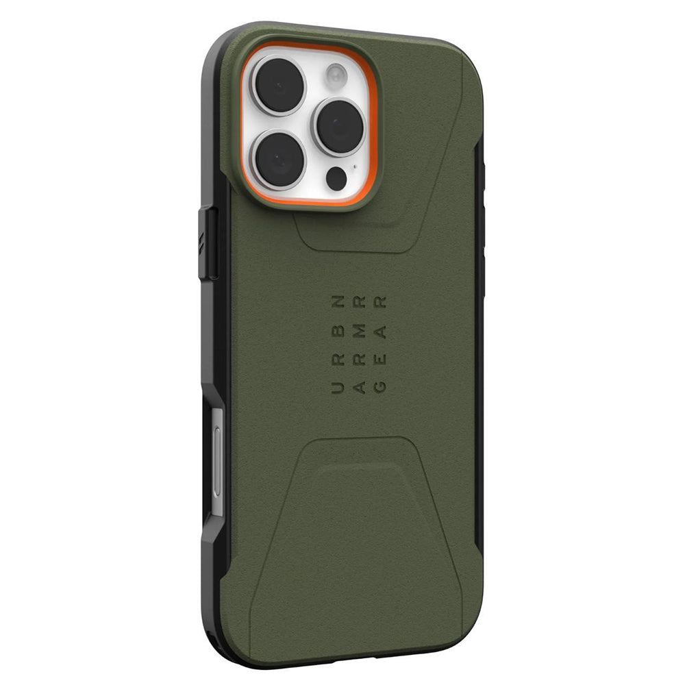 Custodia MagSafe per Apple iPhone 16 Pro, Urban Armor Gear, Civilian, Verde