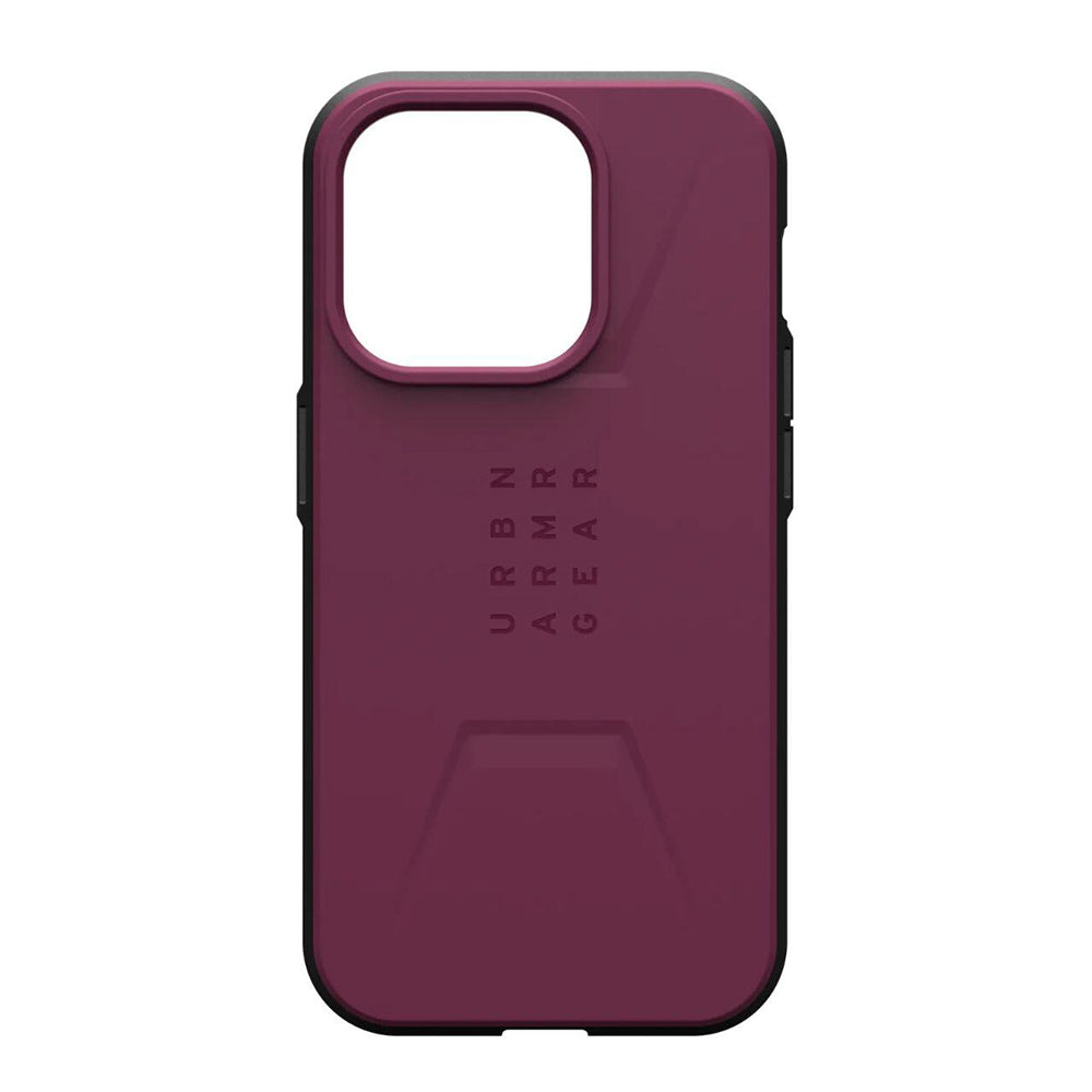Coque MagSafe pour Apple iPhone 16 Pro, Urban Armor Gear, Civilian, Bordeaux