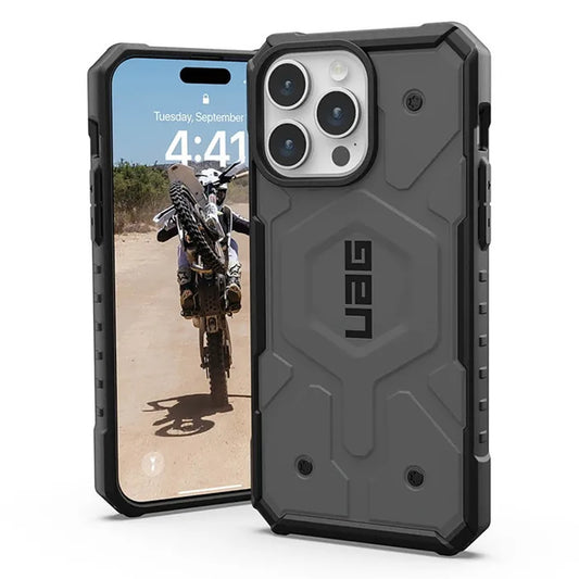 Coque MagSafe pour Apple iPhone 16 Pro, Urban Armor Gear, Pathfinder, Argentée