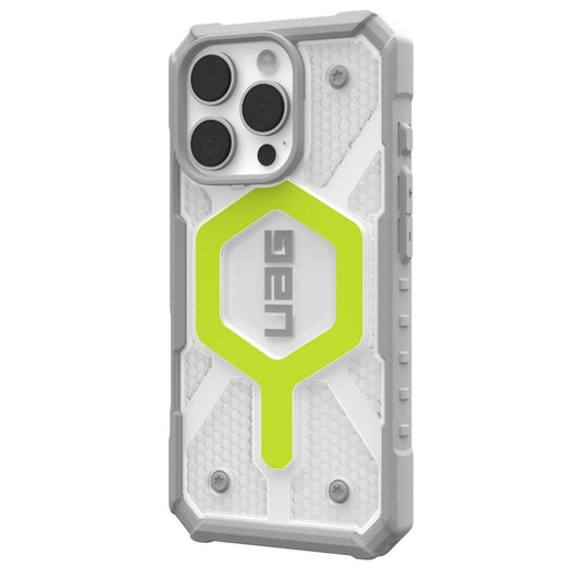Coque MagSafe pour Apple iPhone 16 Pro, Urban Armor Gear, Pathfinder Clear, Vert