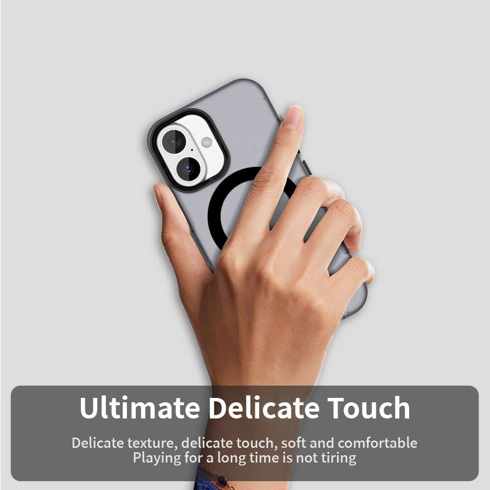 Custodia MagSafe per Apple iPhone 16, Techsuit, CandyCase, Nera