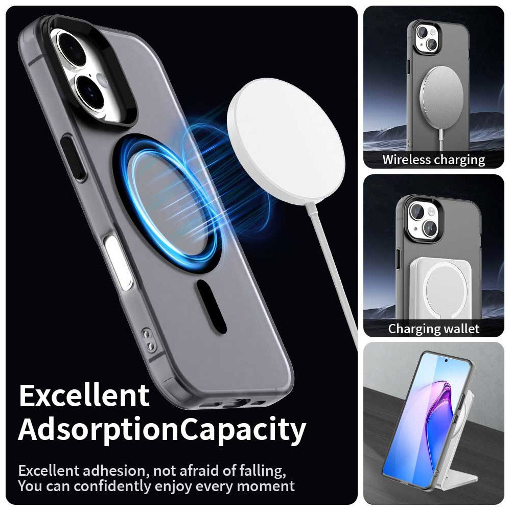 Custodia MagSafe per Apple iPhone 16, Techsuit, CandyCase, Nera