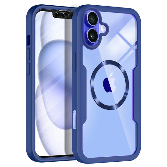 Coque MagSafe pour Apple iPhone 16, Techsuit, ColorVerse 360, Bleue