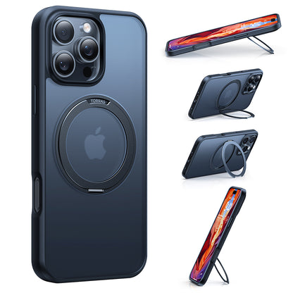 Housse MagSafe pour Apple iPhone 16, Torras, Ostand Pro, Noire