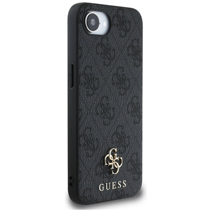 Custodia MagSafe per Apple iPhone 16e, Guess, 4G Classic, Nera