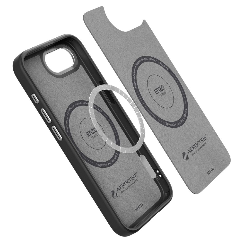 MagSafe Case for Apple iPhone 17e / 16e, Spigen, Enzo Aramid, Matte Black