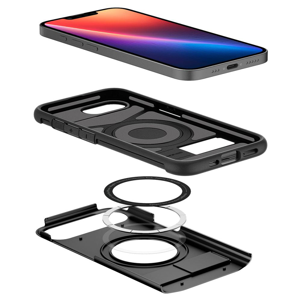 Custodia MagSafe per Apple iPhone 17e / 16e, Spigen, Slim Armor, Nera