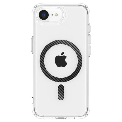 Coque MagSafe pour Apple iPhone 17e / 16e, Spigen, Ultra Hybrid Carbon, Transparente