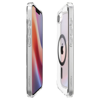 Coque MagSafe pour Apple iPhone 17e / 16e, Spigen, Ultra Hybrid Carbon, Transparente