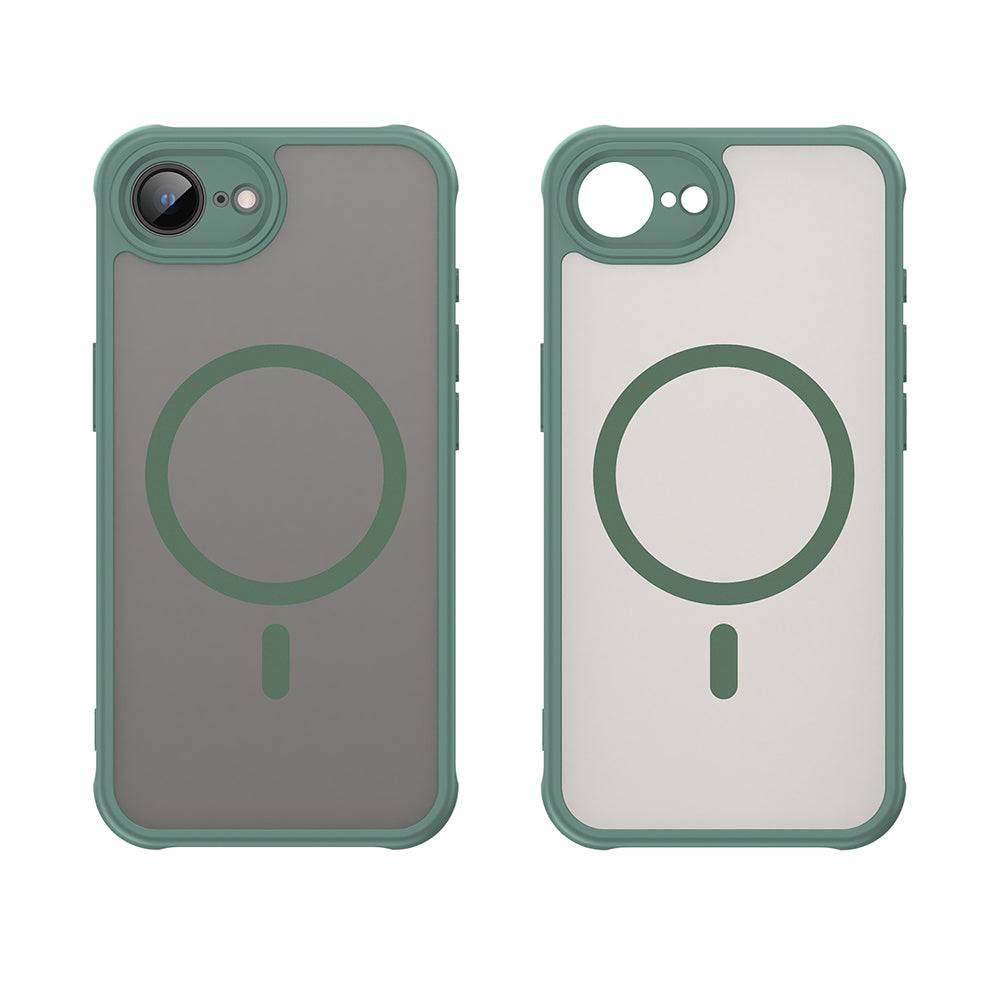 Coque MagSafe pour Apple iPhone 17e / 16e, Techsuit, HaloFrost II, Vert