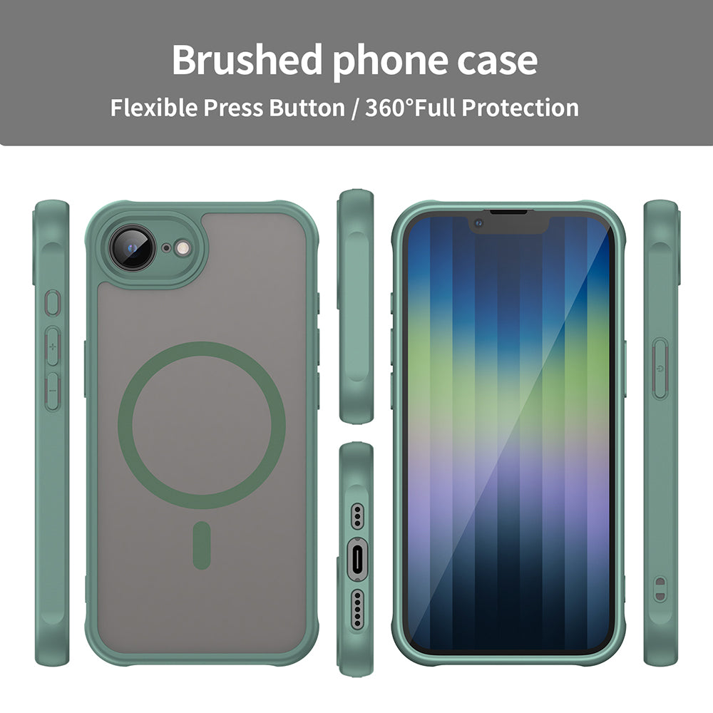 Coque MagSafe pour Apple iPhone 17e / 16e, Techsuit, HaloFrost II, Vert