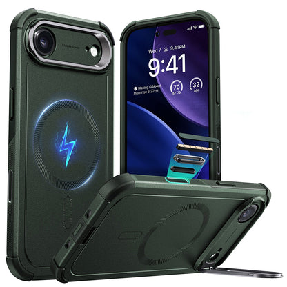 Étui MagSafe pour Apple iPhone 17 Air, ESR, Cyber Armor avec support, Vert