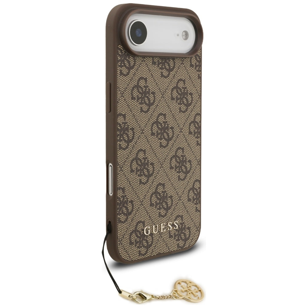 Étui MagSafe pour Apple iPhone 17 Air, Guess, 4G Charm Cradle, Marron