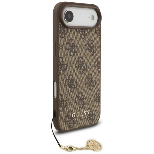 Étui MagSafe pour Apple iPhone 17 Air, Guess, 4G Charm Cradle, Marron