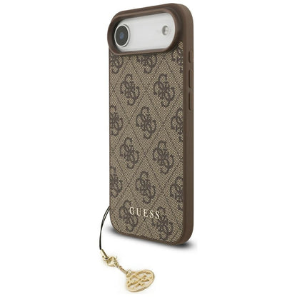 Étui MagSafe pour Apple iPhone 17 Air, Guess, 4G Charm Cradle, Marron