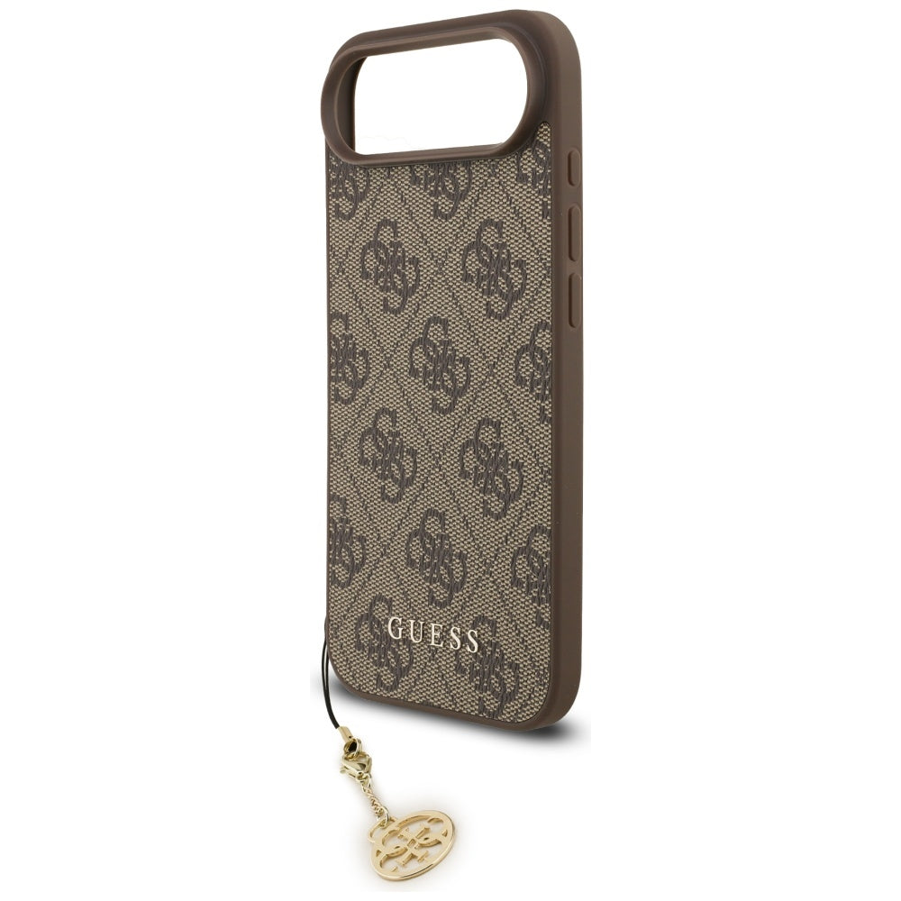 Étui MagSafe pour Apple iPhone 17 Air, Guess, 4G Charm Cradle, Marron