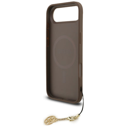 Étui MagSafe pour Apple iPhone 17 Air, Guess, 4G Charm Cradle, Marron